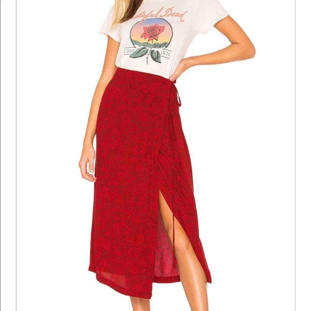 Free People Yasmin Tied midi Skirt
